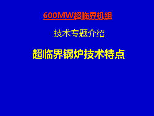 国产600MW锅炉特点PPT课件