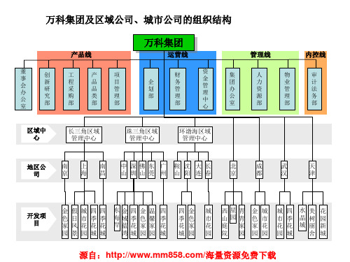 金地万科地产组织架构介绍
