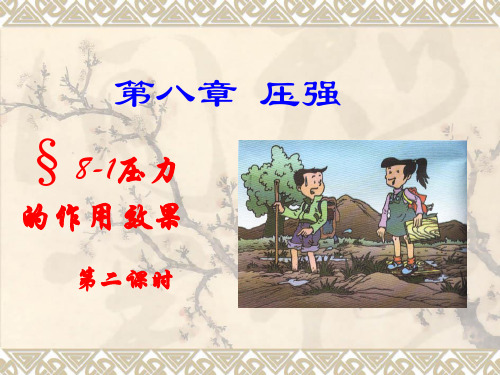 2020-2021学年 8.1.2压力的作用效果2—沪科版八年级物理全册课件