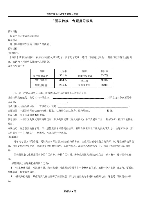 图表转换专题复习教案