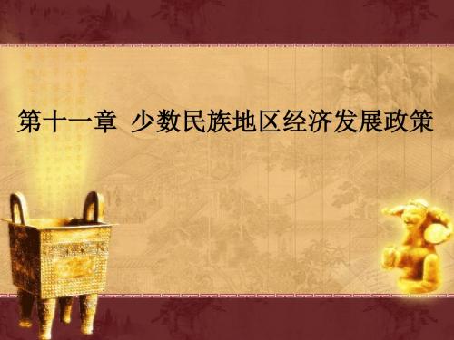 【发展战略】第十一章：少数民族地区经济发展政策