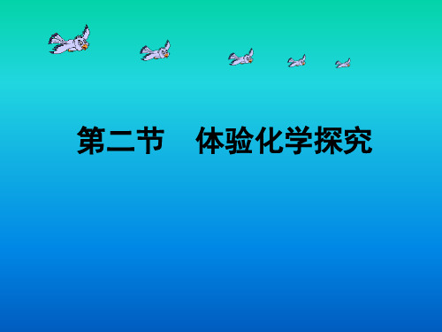 鲁教版六三制初三化学第一章第二节《体验化学探究》