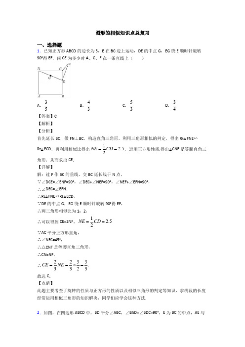 图形的相似知识点总复习