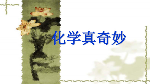 鲁教版九年级化学全第一单元第一节化学真奇妙教学课件