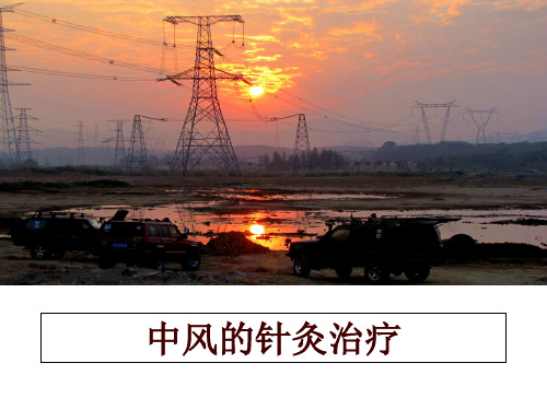 最新中风的针灸治疗幻灯片课件