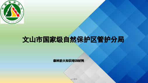 森林防火培训  ppt课件