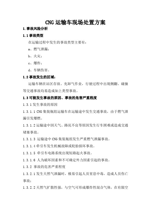 CNG运输车现场处置方案