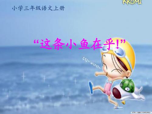 这条小鱼在乎