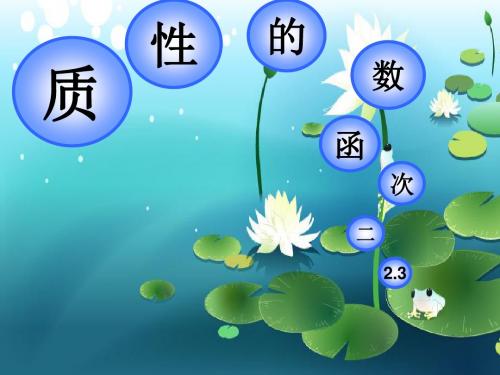 二次函数的性质ppt2 浙教版