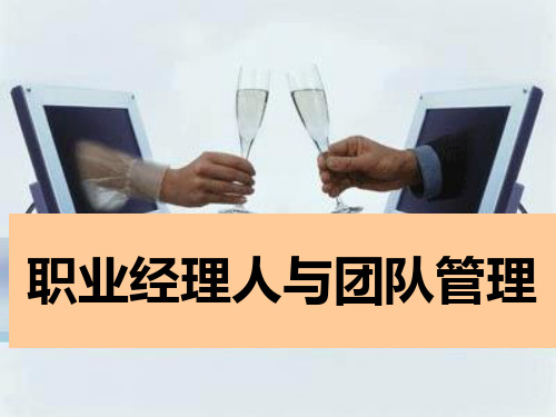 职业经理人与团队管理幻灯片PPT