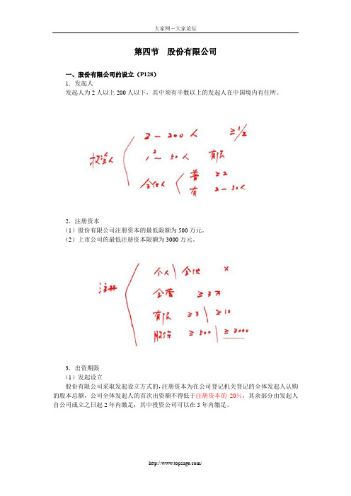 注会经济法·第四章公司法(4)