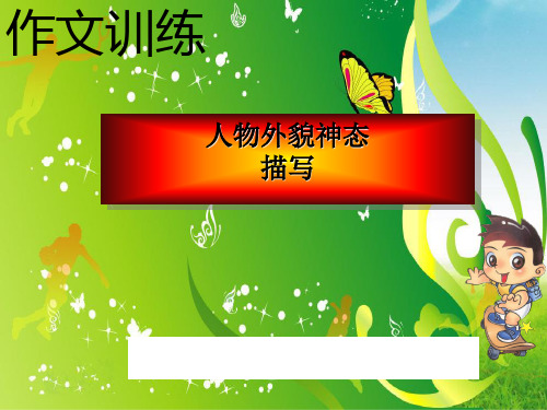 人物外貌神态描写ppt