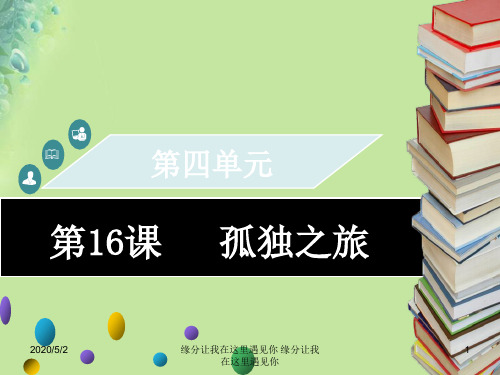 2018年秋九年级语文上册第四单元第16课孤独之旅习题16258