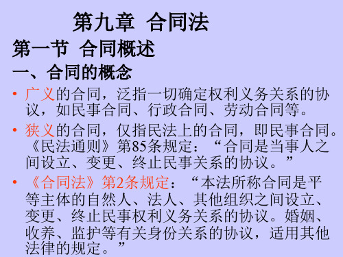 第九章 合同法
