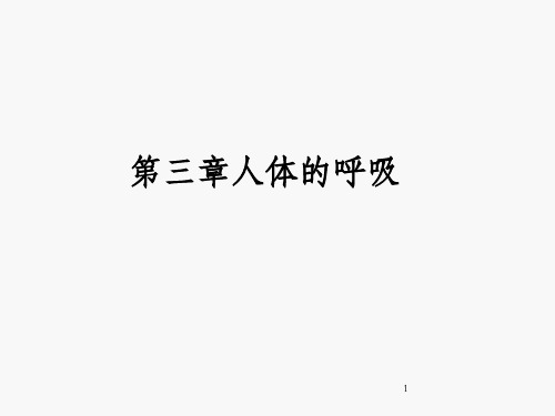 人体的呼吸_复习_OK