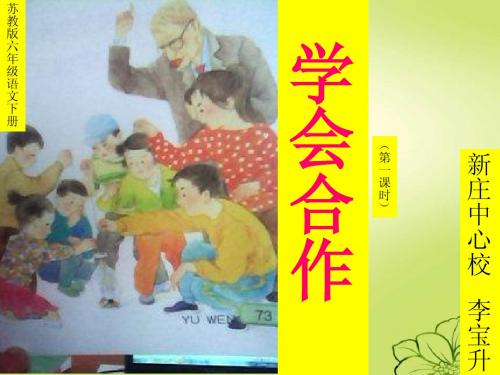 苏教版六年级语文下册14、学会合作课件