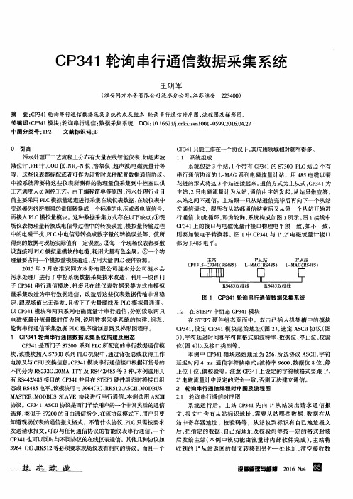 CP341轮询串行通信数据采集系统