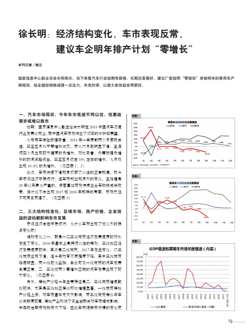 徐长明：经济结构变化,车市表现反常,建议车企明年排产计划“零增长”
