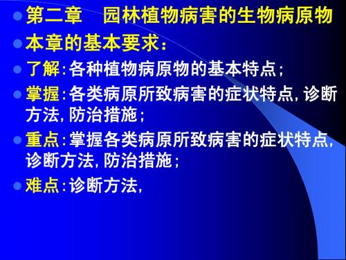 园林植物病害的生物病原物