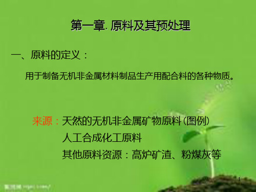 第一章原料及其预处理PPT课件