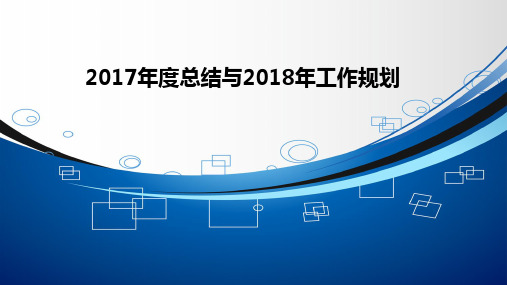 2017年度总结与2018年工作规划样例
