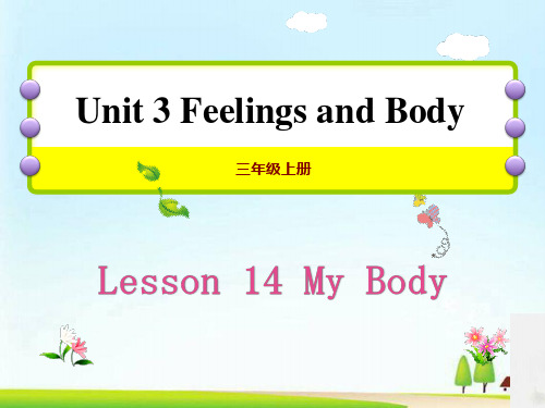 《My Body》Feelings and Body PPT课件