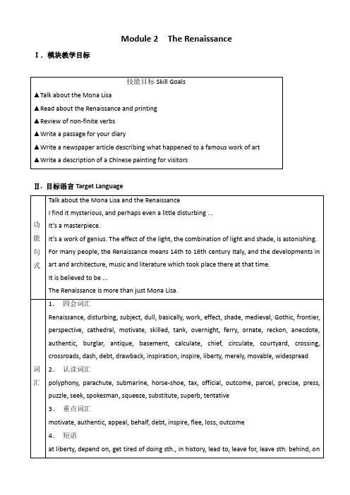 高二外研版选修八备课资料：module_2_教案_the_first_period_listening_and_speaking