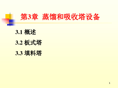 第3章 蒸馏和吸收塔设备