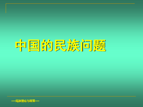 中国的民族问题