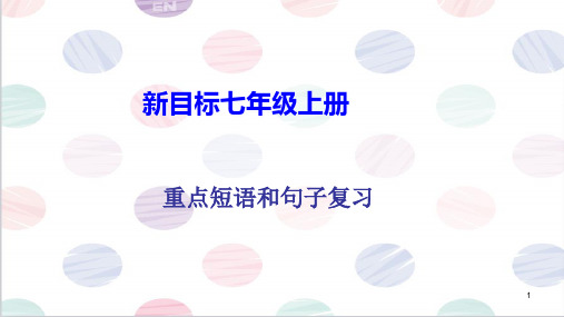 Starter Units 1- Unit 3期末复习课件人教版英语七年级上册
