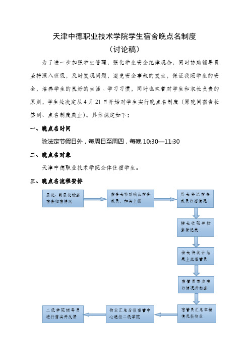 晚点名制度