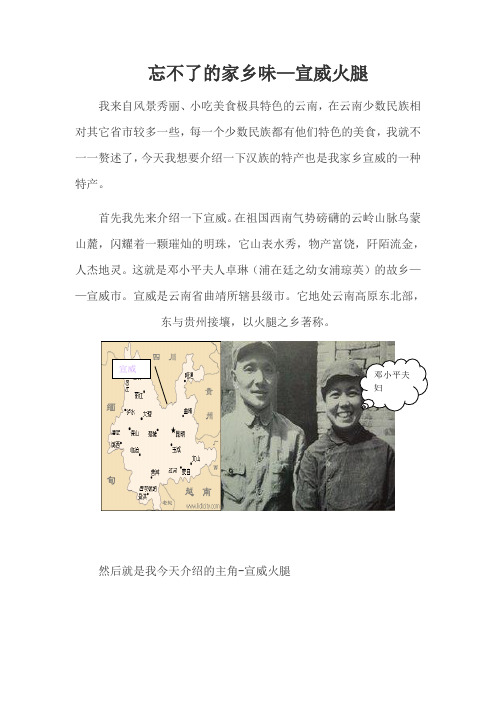 忘不了的家乡味-宣威火腿