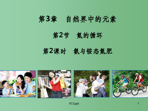 (教师参考)高中化学 3.2.2 氨与铵态氮肥课件1 鲁科版必修1