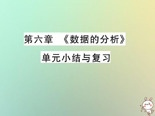 八年级数学上册第六章数据的分析单元小结与复习习题课件新版北师大版0815341