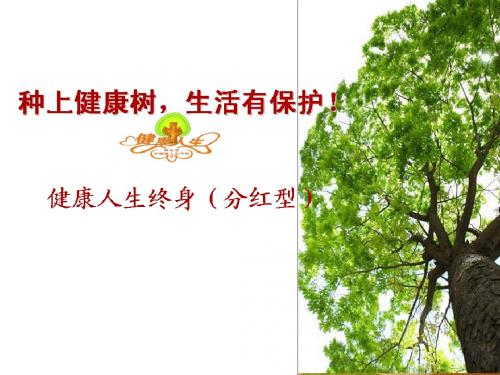 健康人生终身《分红型》PPT(终版)