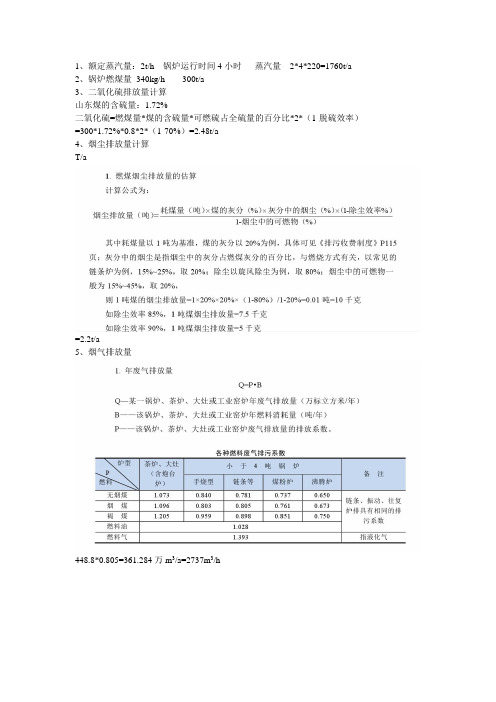烟气计算