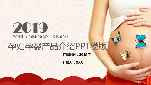 孕婴用品产品介绍PPT模板