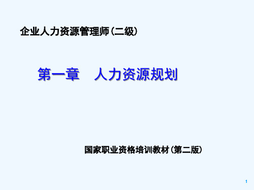人力资源规划二级培训资料(PPT 94页)
