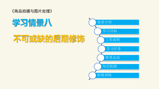 学习情景八 不可或缺的后期修饰《商品拍摄与图片处理》