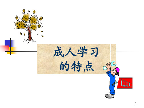 成人学习的特点 ppt课件