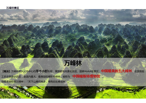 贵州万峰林景区案例最详解(精品)