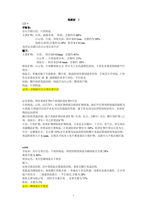 岩石鉴定