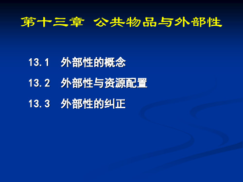 第十三章 外部性