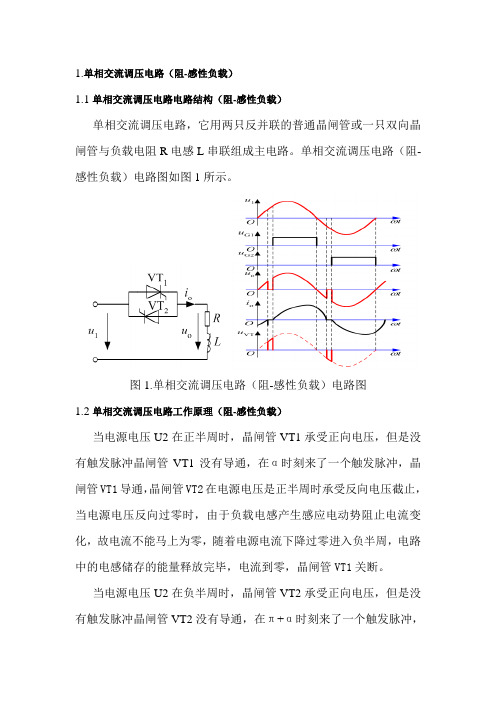 单相交流调压电路(阻感性负载)