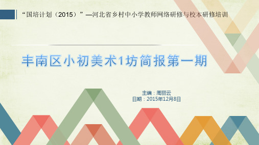 丰南区小初美术1坊简报第一期课件.ppt