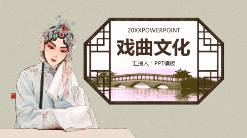 曲艺PPT模板