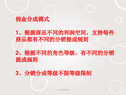 分销模式详解ppt课件