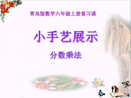 青岛版数学六上第一单元《小手艺展示 分数乘法》ppt课件5常用课件