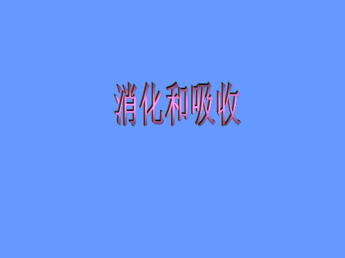 (六下)科学PPT课件5 消化与吸收 冀教版 (15张)