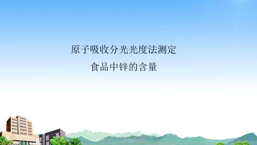 原子吸收测定食品中锌的含量课件